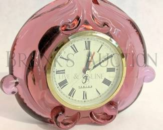 FENTON GLASS CLOCK