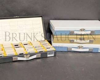 (4) FILM SLIDE CASES WITH FILM SLIDES