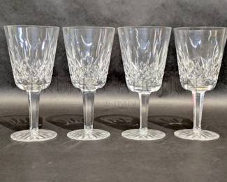 (4) WATERFORD WATER GLASSES
