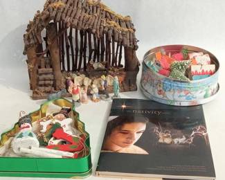 CHRISTMAS NATIVITY AND BOOKS