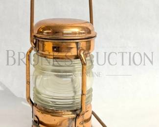 COPPER ANCHOR LIGHT NAUTICAL LAMP