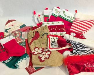 CHRISTMAS STOCKINGS AND TOWELS