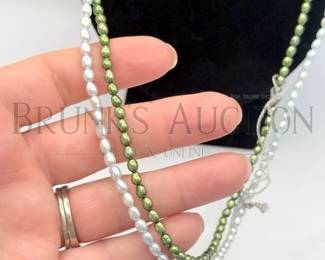 (3) PEARL NECKLACES