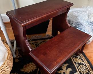 wooden stepstool