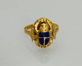 Egyptian Inspired Scarab Ring