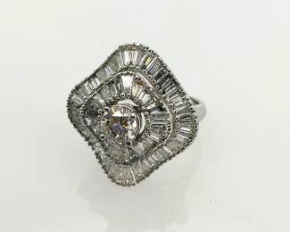 Vintage Diamond and Gold Cocktail Ring