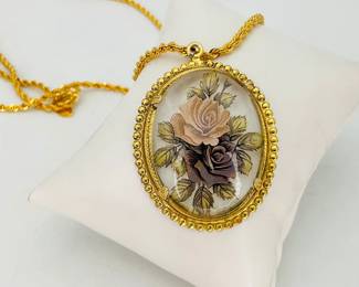 Vintage Rose Pendant