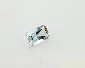 Aquamarine Rectangular Cut Gemstone