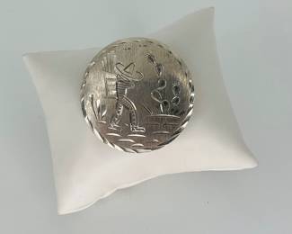 Mexico Silver Brooch
