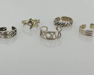Silver Toe Rings