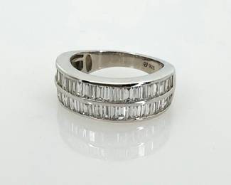 Sterling Silver Diamond Ring