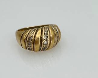 Gold CZ Ring