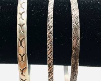 Sterling Silver Bangle Bracelets