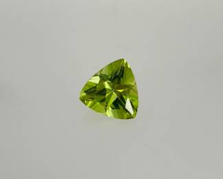 Peridot Trillion Cut Gemstone