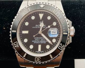 Gentleman's Rolex Submariner Watch with Appraisal