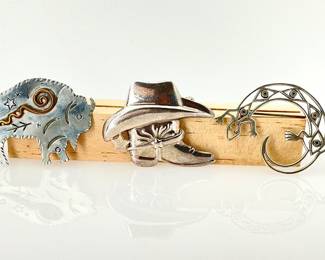 Silver Western Style Pins