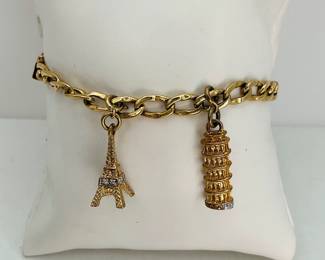 14K Gold Charm Bracelet
