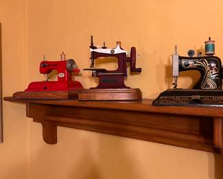 Vintage toy sewing machines