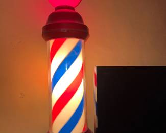 Vintage barber pole