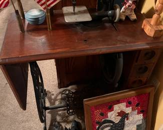 Antique sewing machines
