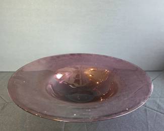 Glass footed bowl