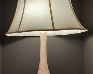 Murano Barbini Lamp (2 available, one original finial to lamp) - uhn $450 each