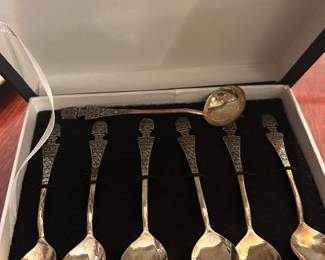 Sterling set of spoons