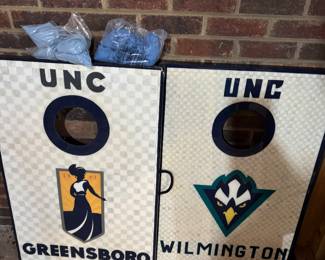 corn hole boards with bags