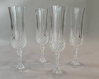 Crystal champaign flutes