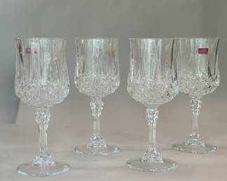 Crystal wine glasses set of 4