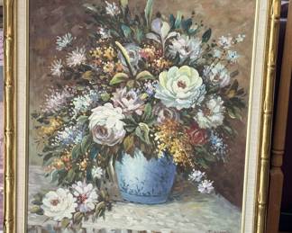 Framed painting