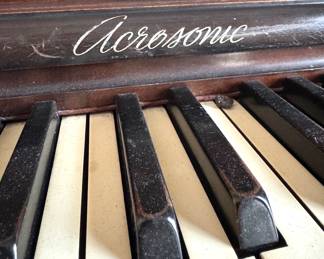Vintage Baldwin Acrosonic Spinet Piano with Original Bench – Estate Find