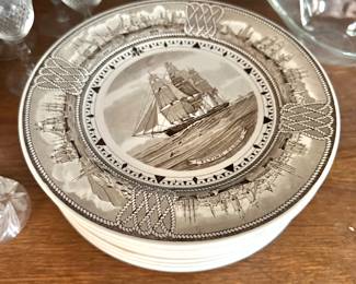 Wedgwood American Clipper Ship Plates – Flying Cloud 1938 Collectible Dinnerware