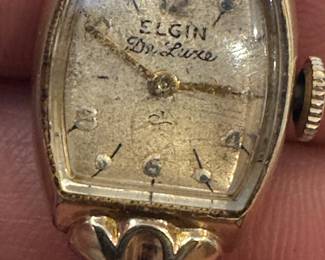 Elgin De Luxe 10K Gold Filled Women’s Wristwatch – Vintage Estate Jewelry Timepiece