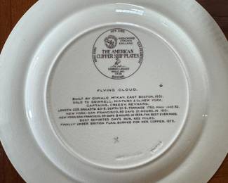 Wedgwood “Flying Cloud” Clipper Ship Plate by George C. Wales, 1938
