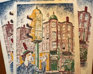 Original Silkscreens, Prints & Drawings by Charles G. Staples
