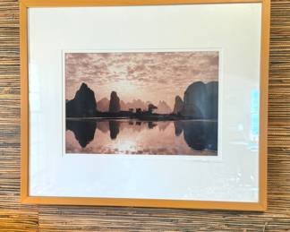 Signed Landscape Photograph – Framed Wall Décor