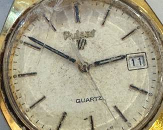 Pulsar Quartz Men’s Watch – Gold-Tone Date Display with Speidel Band (Japan Movement