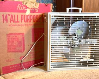 Air King Model P-14 Metal Fan – Mid Century Box Fan with Original Packaging