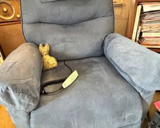 Pride Mobility Power Lift (Blue) Recliner Chair – Electric Adjustable Lift Chair with Remote