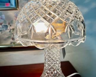 Small crystal table lamp