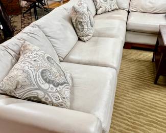 Large leather sectional 
