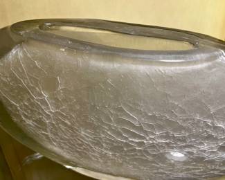 Vintage Mikasa art deco crackle vase