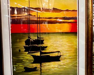 “Silhouettes” Serigraph on Paper Signed Limited Edition Print by Igor Medvedev 