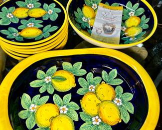 Made in Italy Lemon-themed China by Leoncini 