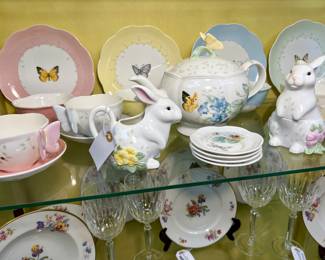 23 pc. Lenox Butterfly Meadow Tea Set 