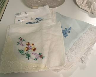 hand stitched tea towels