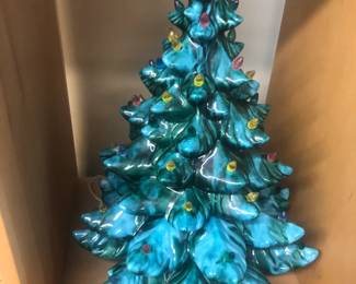 two-tiered ceramic tree