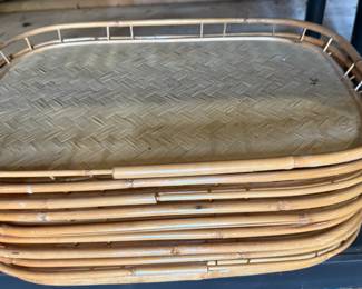 Bamboo serving trays