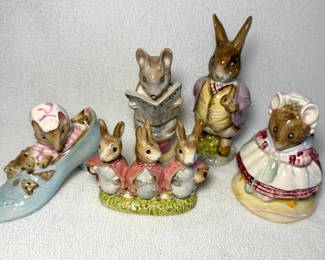 Royal Albert and Royal Doulton Beatrix Potter figurines
